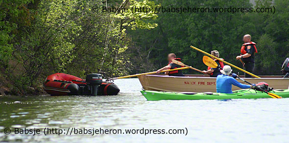 Success! Firefighters Snare Driverless Boat at Last - babsjeheron © 2021 Babsje (https://babsjeheron.wordpress.com)